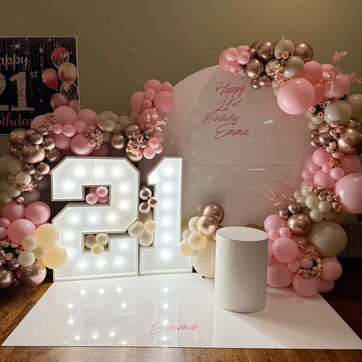 Adorable Birthday Arch Backdrop