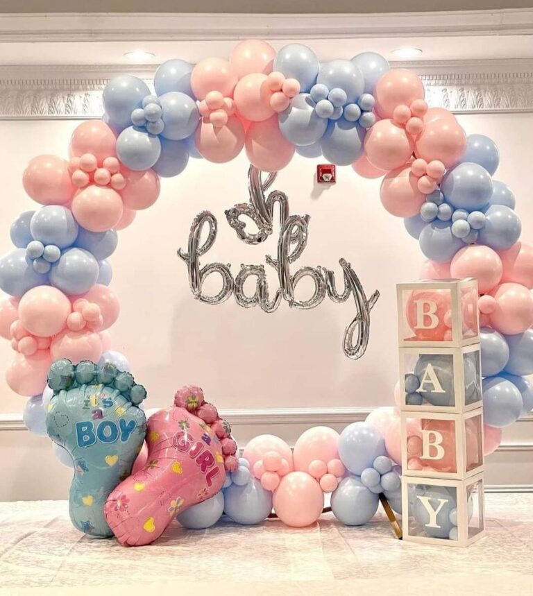Boy Or Girl Ring Setup For Baby Shower