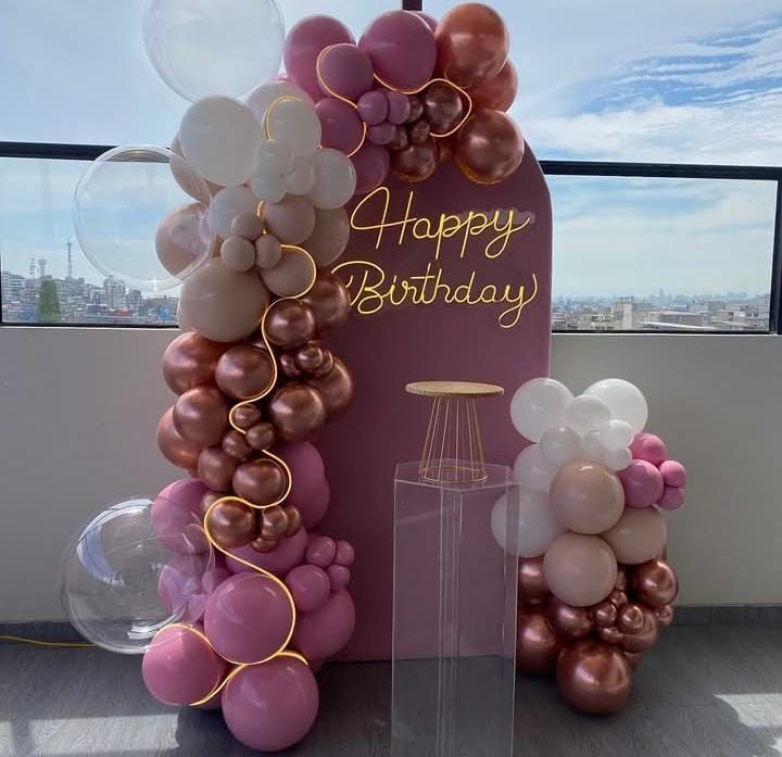 Classy Birthday Setup at home