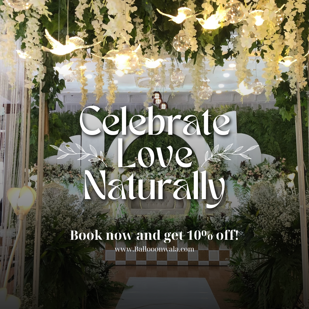 White Wedding Decoration Promotion Instagram Post
