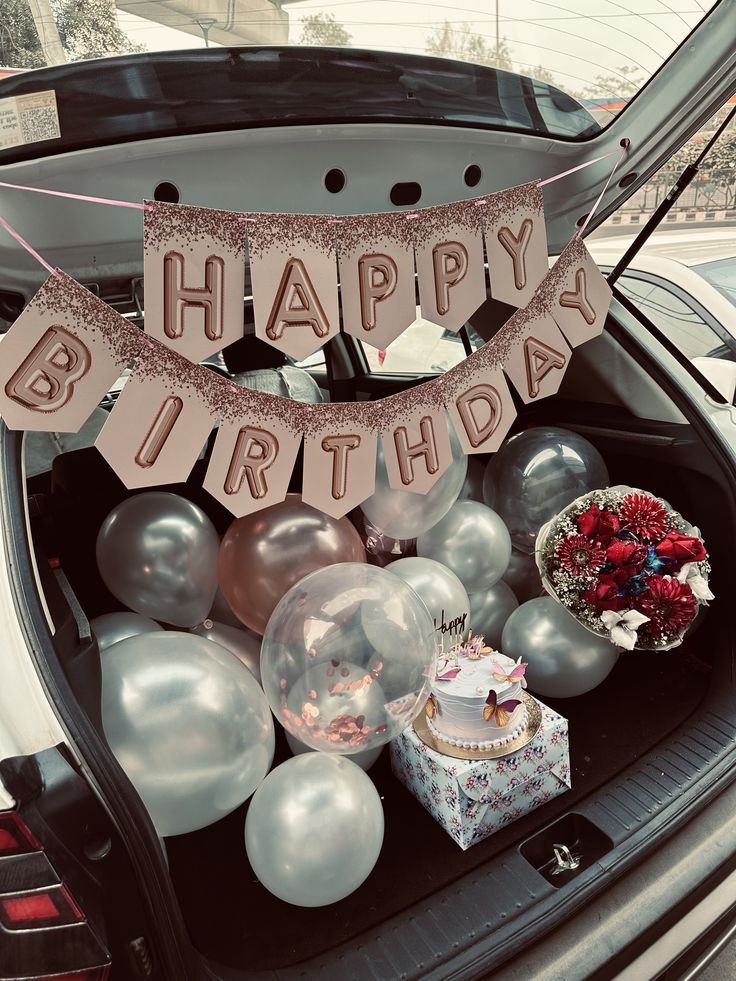 Surprise Birthday Car Decoration